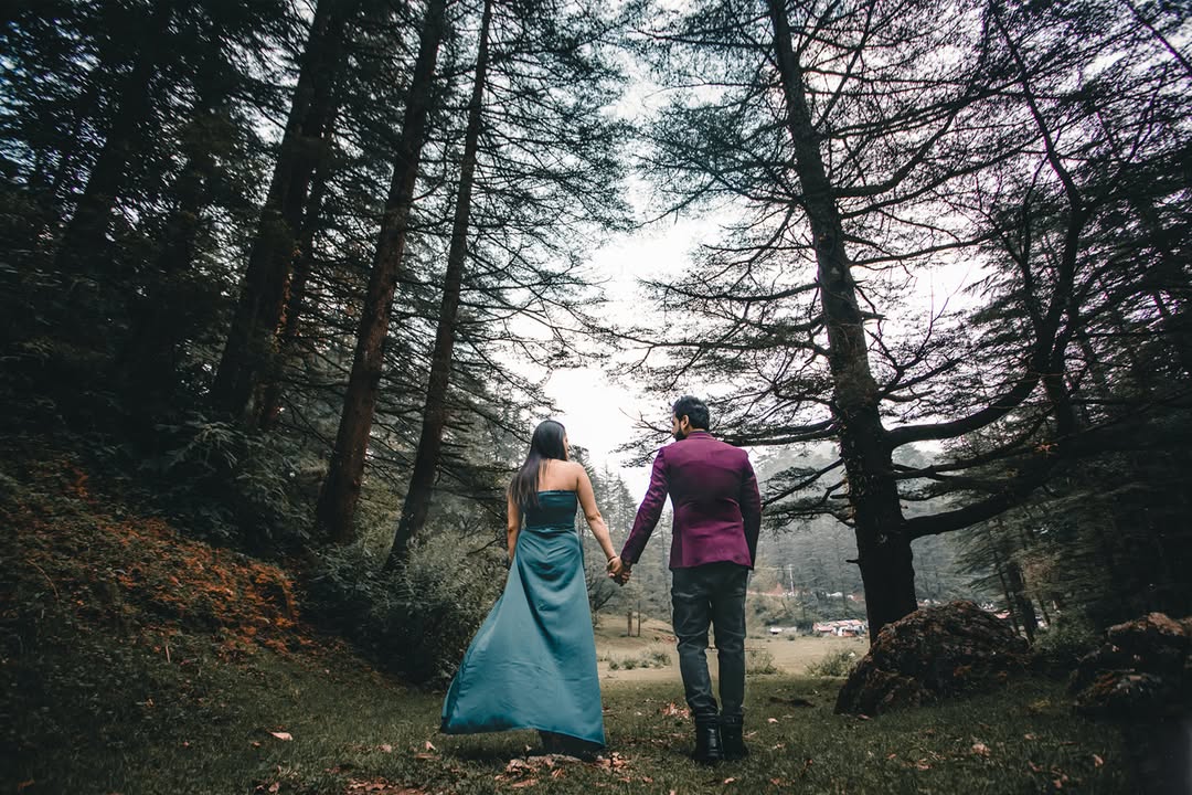 Pre-wedding couple portrait